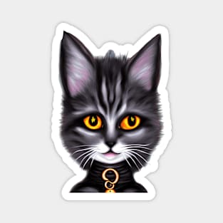 Black Cat Witch Magnet