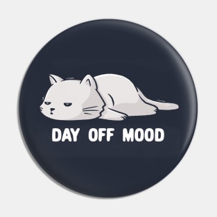 Day Off Mood Cute Lazy Cat Gift Pin