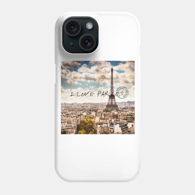 I love Paris Phone Case by zzzozzo