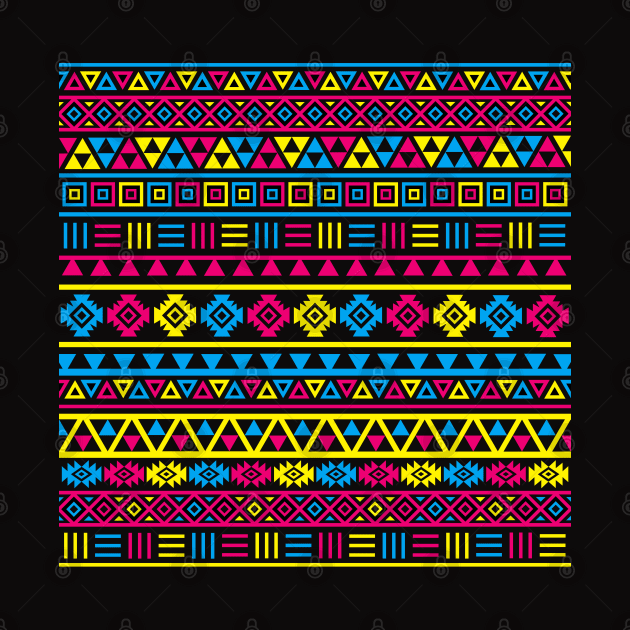 Aztec Influence Pattern II CMYB by NataliePaskell