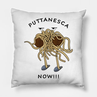 the demanding flying spaghetti monster Pillow