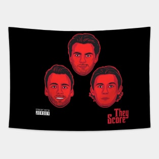 Nico Hischier Jesper Bratt & Jack Hughes They Score Tapestry