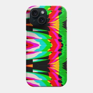 Multicolor Glitch Pattern Phone Case