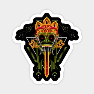 barong mask bali Magnet