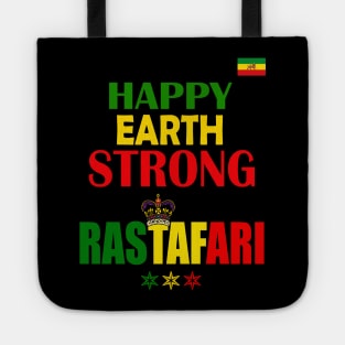 Happy Earth Strong Rastafari, Ethiopia Flag Tote