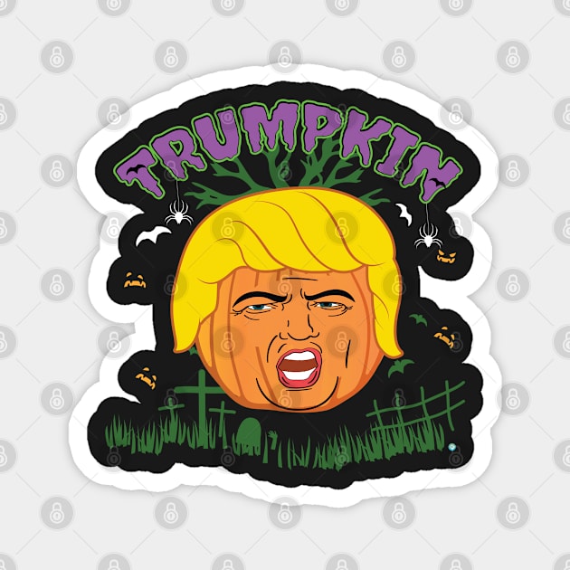 Donald Trumpkin Make Halloween Great Again Adult T Magnet by woormle