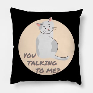 Cheeky Kitty Cat Pillow