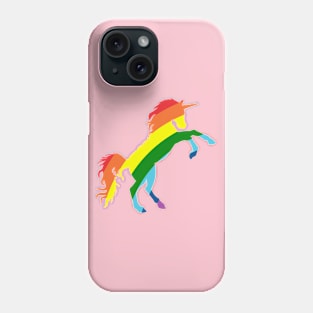 Unicorn rainbow mandala Phone Case