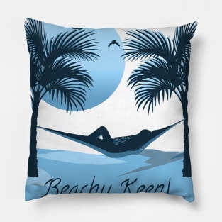 Beachy Keen! - Blue Pillow