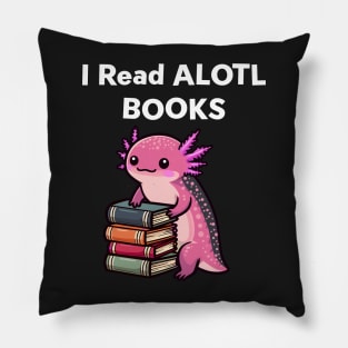 Cute Axolotl Book Lover Gifts Pillow