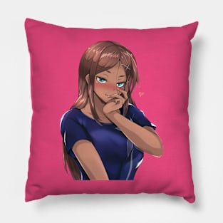 Dark Skinned Anime Beauty Pillow