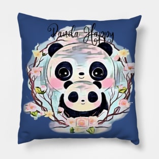 Panda Happy (mom and baby) Pillow