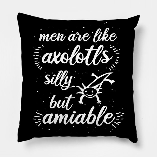 Men axolotl saying mexico lover bag Pillow by FindYourFavouriteDesign