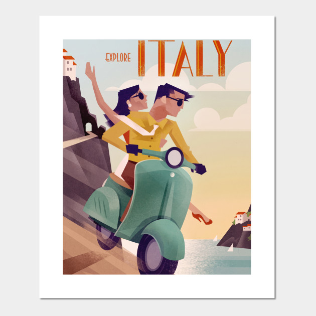 Vintage Travel Art Italy Italy Posters And Art Prints Teepublic Uk