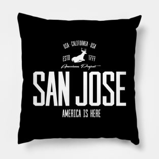 USA, America, San Jose, California Pillow