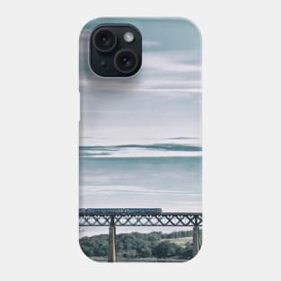 A Train crosses a section of the Forth Rail Bridge- Scotland Phone Case