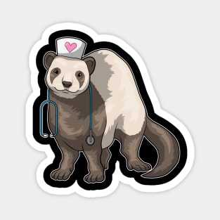 Ferret Nurse Stethoscope Magnet