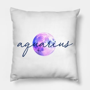 Aquarius Moon Quote Pillow