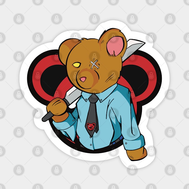 Business Bear Magnet by Gulapocalypse