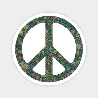 Risk Studio Floral Peace Sign I Magnet