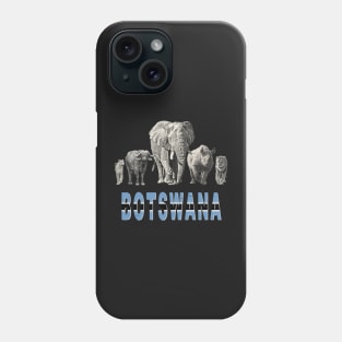 Africa's Big Five Botswana Pride Wildlife Phone Case