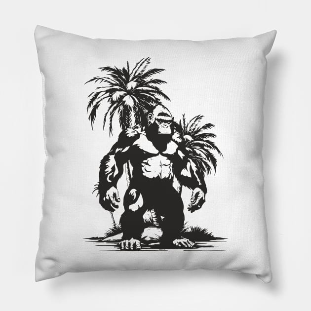 Ruler of the Jungles Pillow by aceofspace