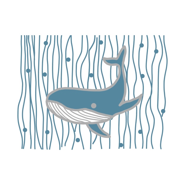 Whale - Blue by Design Fern