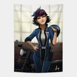 Pinup Mechanic Tapestry