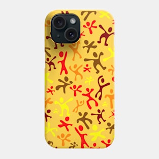 Run Jump Play Repeat on Gold Phone Case