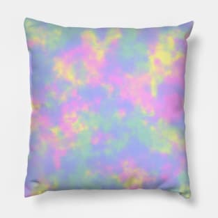 Cute Groovy Pastel Tie Dye Pillow