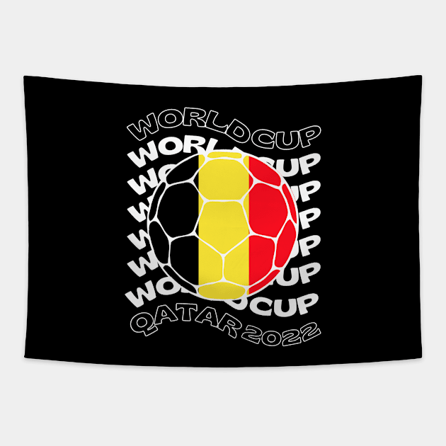 Belgium Football Tapestry by footballomatic