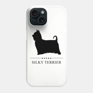 Silky Terrier Black Silhouette Phone Case