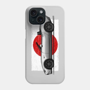 The amazingly cool japanese roadster with japanese flag background Phone Case