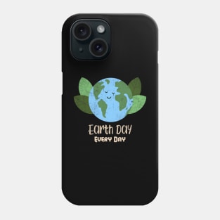 Earth Day Everyday Climate Vote Typographie Illustration Gift Phone Case