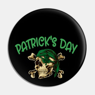 Arrrish Funny Irish Pirate St Patrick Day Pin