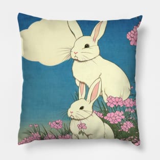 American Rabbit Bunny Mothers Day Beautiful Buns of Mini Rex Rabbit Pillow