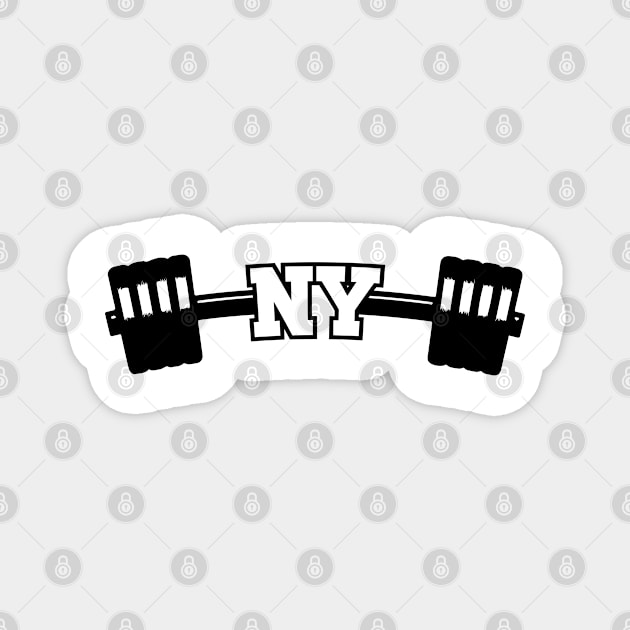 New York Gym Magnet by Emma
