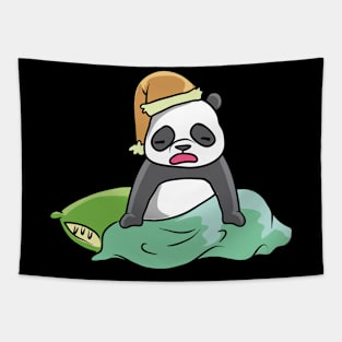 Tired Panda Tapestry