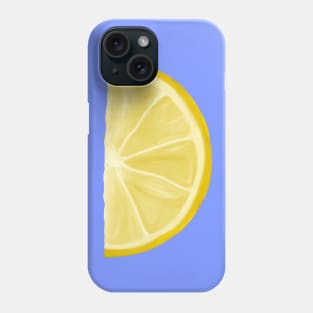 Yellow Watercolor Juicy Lemon Wedge Phone Case