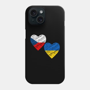 Czech support Ukraine Phone Case