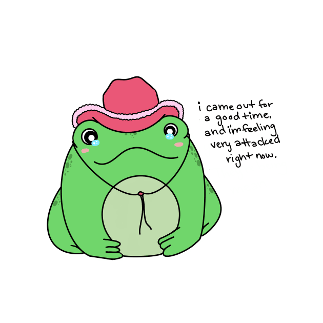 frog cowboy but sad by chloe bug