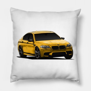 BMW M5 F10 Gold Pillow