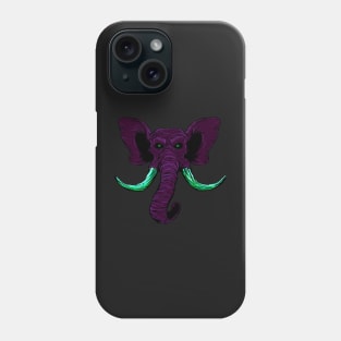 Blacklight Mammoth Phone Case