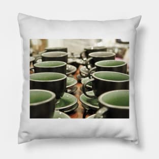 oli green cups Pillow