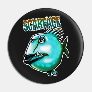 scarface fish Pin