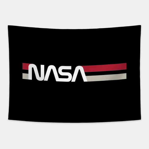 nasa stripe logo Tapestry by KevinMaurice16