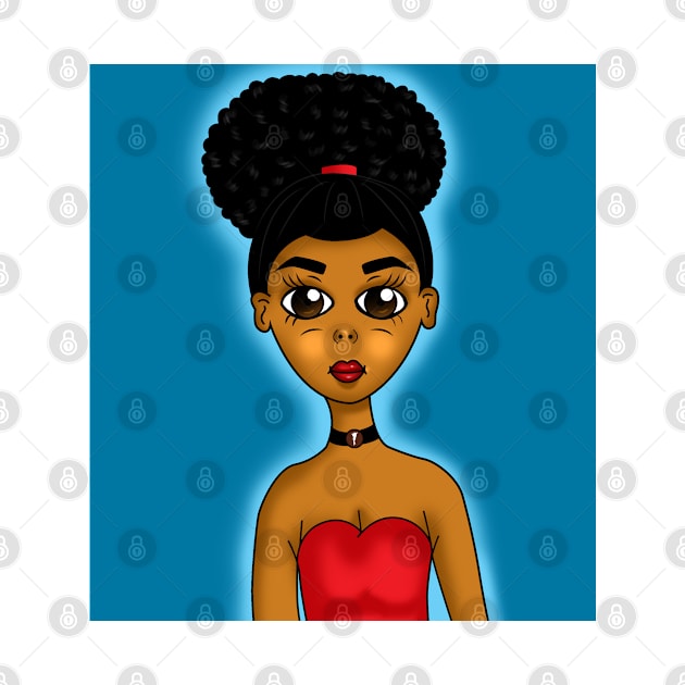 Black girl magic, melanin poppin art by Spinkly Creations 