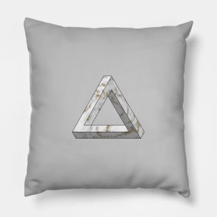 Penrose Marble Triangle Pillow