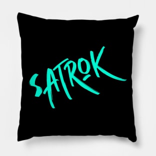 Satrok Brand (Teal) Pillow