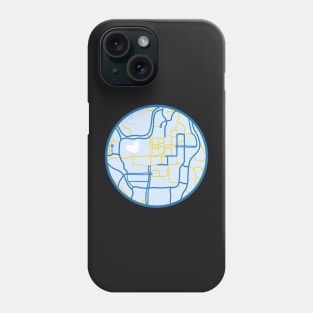 University of California Los Angeles Campus Map Phone Case